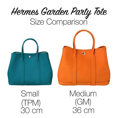 hermes garden party size chart|Hermes garden party color chart.